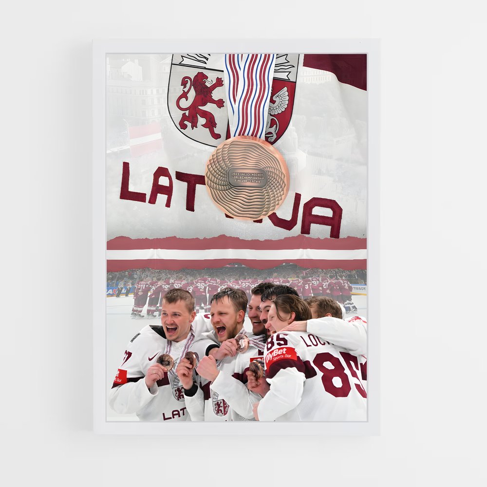 Poster Victoire sur Glace – affiche Hockey sur glace (vue 3)